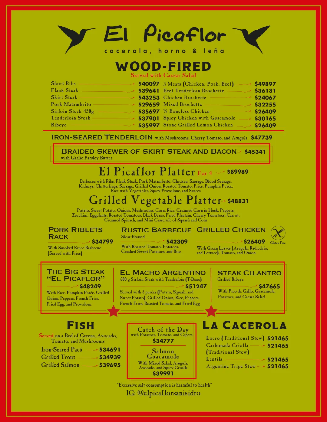 Menu — Page 3