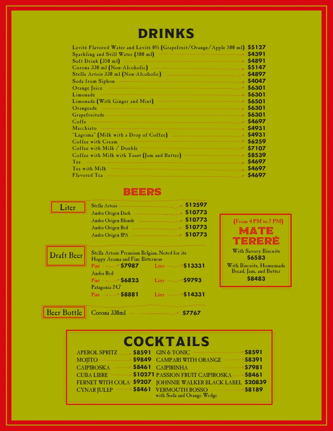 Menu — Page 5