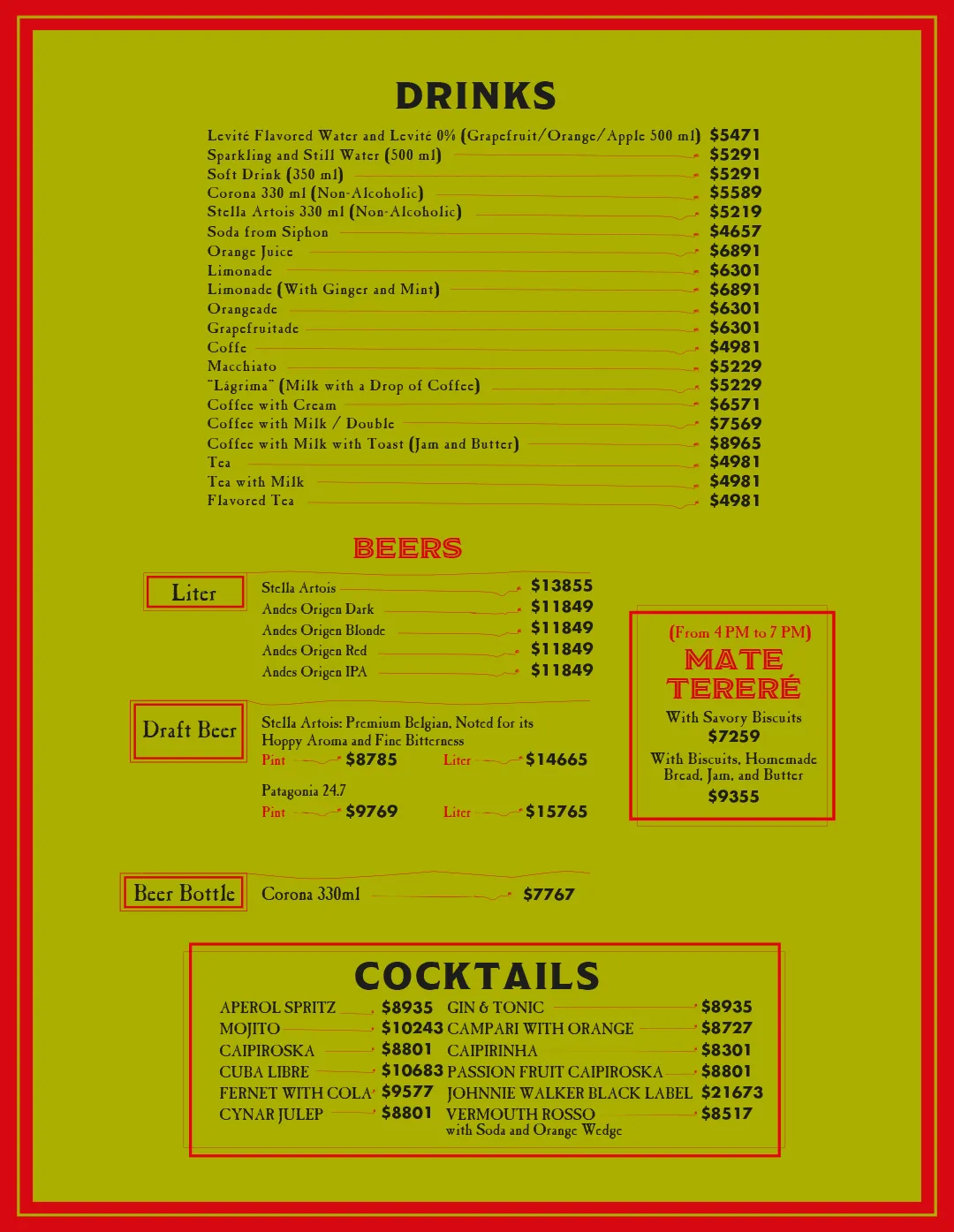 Menu — Page 5