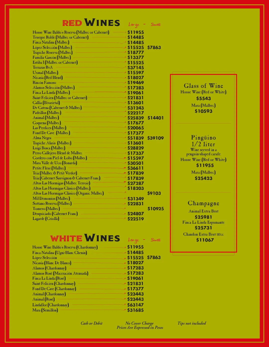 Menu — Page 6