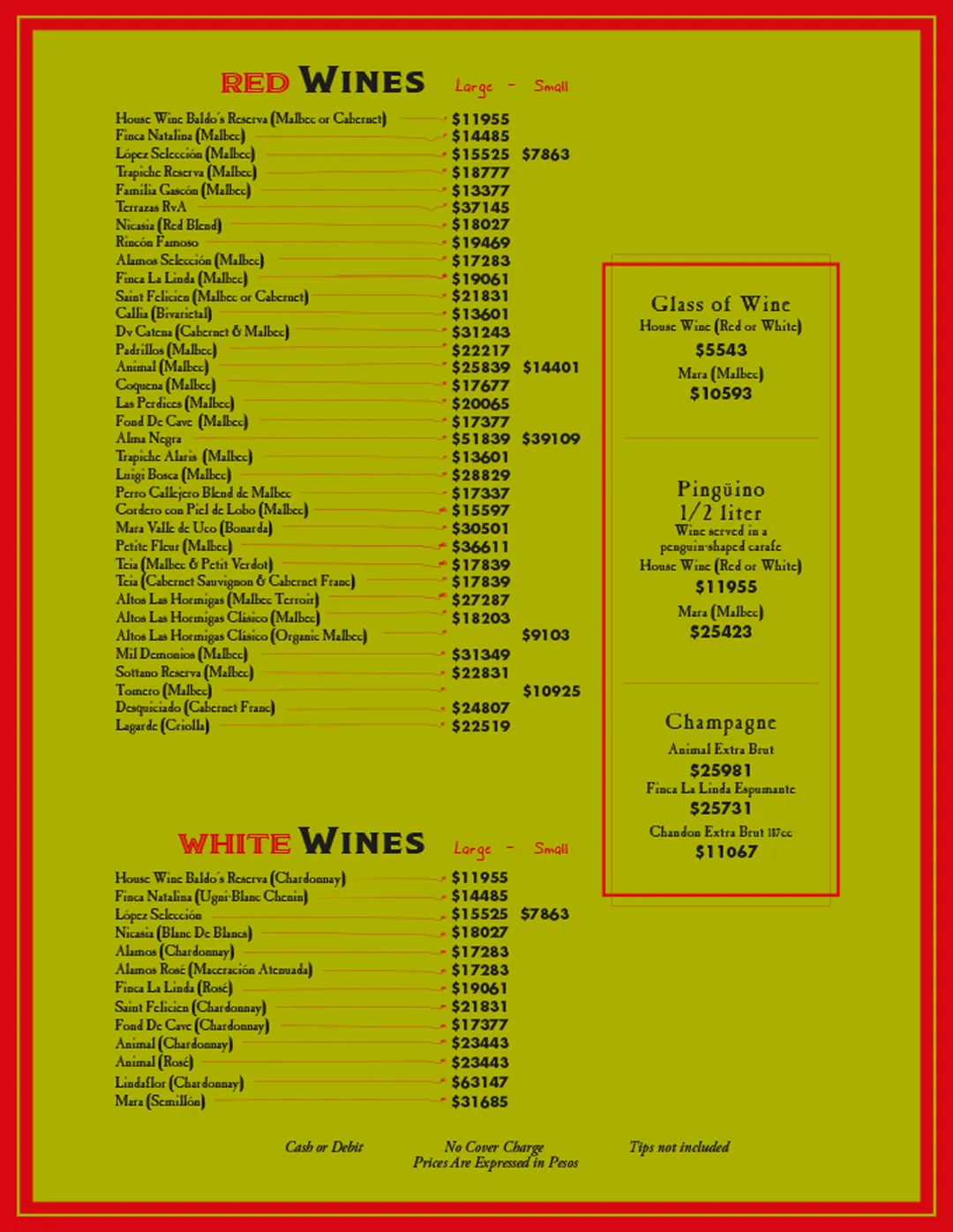 Menu — Page 6